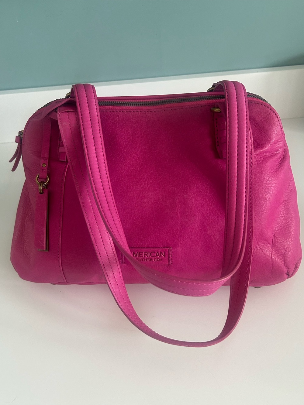 American Leather Co. Poppy Satchel     NWOT - Picture 5 of 11
